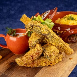 CRAP PRĂJIT CU MĂMĂLIGUȚĂ (250/200 gr)